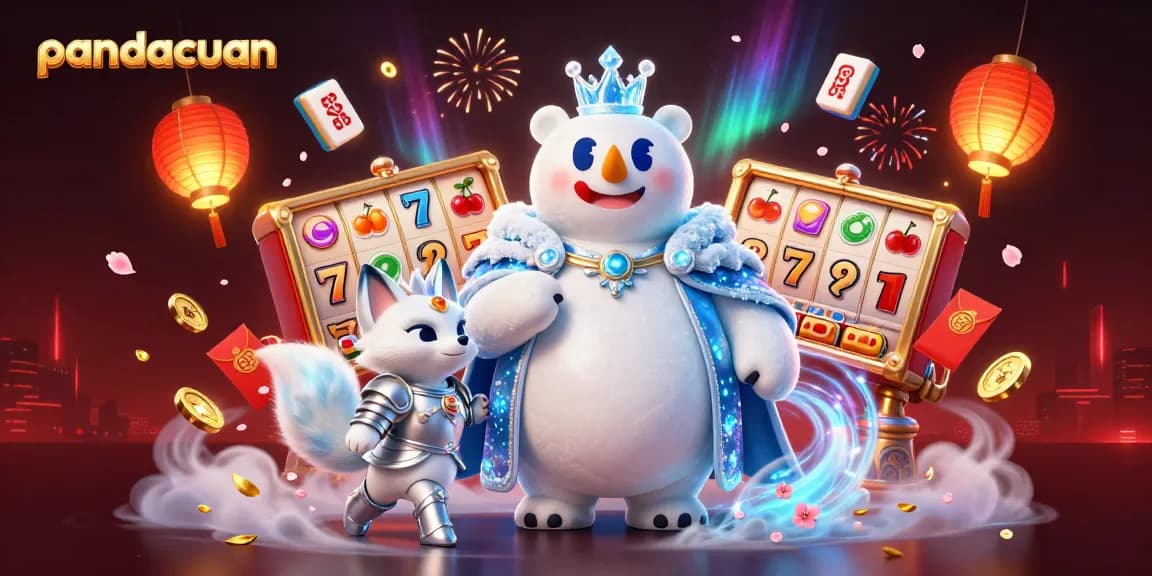 Pandacuan menghadirkan slot online dengan simbol beruntung dan jackpot yang menarik dalam ilustrasi 3D yang menakjubkan.