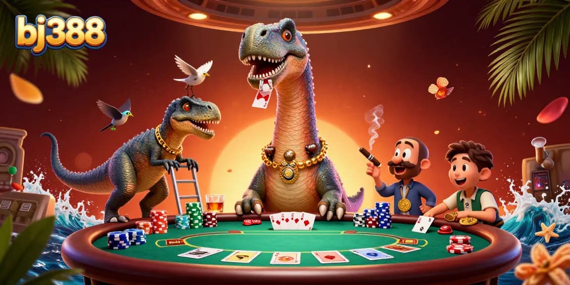 Engage in thrilling gameplay at bj388 with animated characters at a vibrant casino