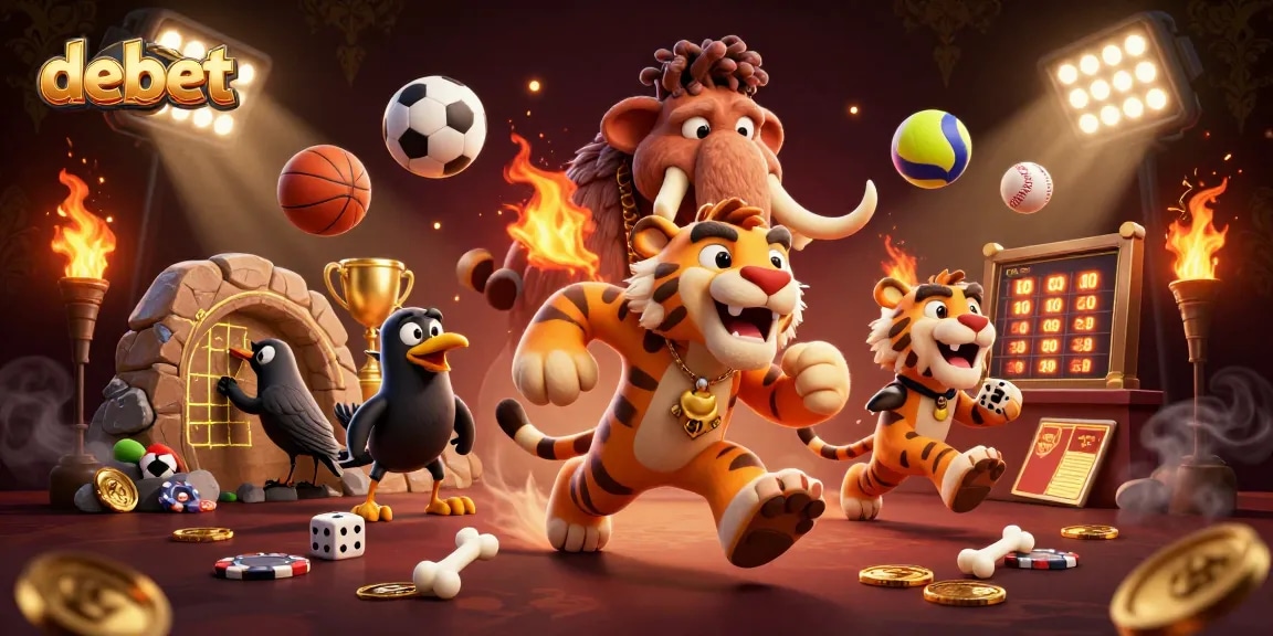 Engage with debet's thrilling casino experience featuring a unique prehistoric theme.