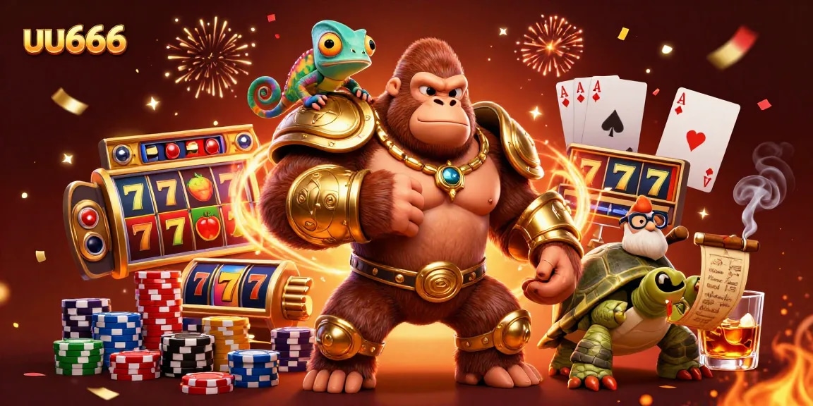 Experience the excitement of uu666 with gorilla king and gaming elements in vibrant detail.