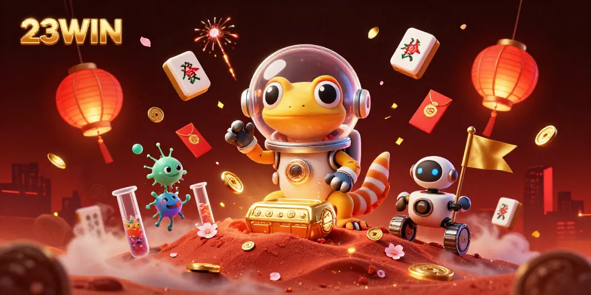 Engage in thrilling online gaming adventures with 23WIN at a cosmic casino.
