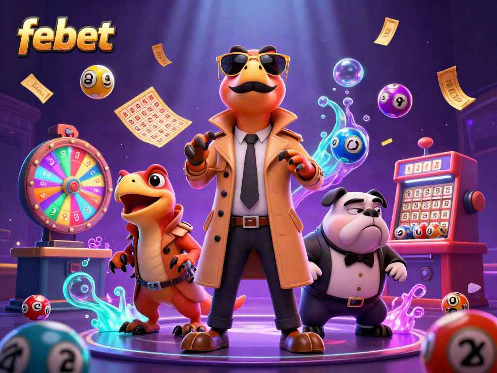 Experience the excitement of febet with playful raptors attempting to access a VIP casino lounge.