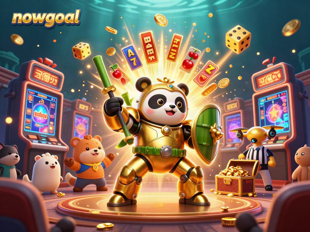 Engage in exciting betting strategies with nowgoal's immersive online casino scene featuring vibrant animations.