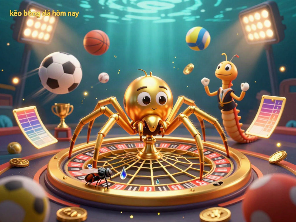 Engage with kèo bóng đá hôm nay through this vibrant 3D scene featuring betting activities, sports elements, and dynamic interactions.