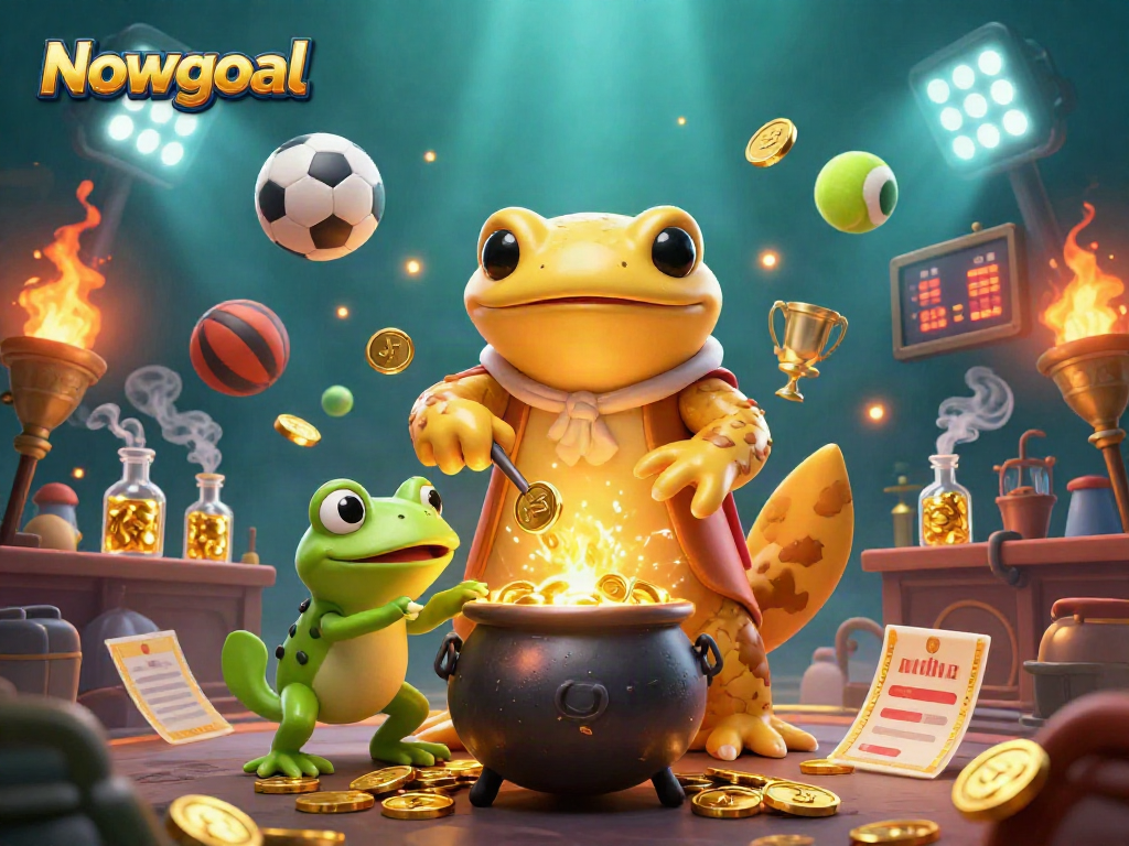 Nowgoal showcases thrilling sports betting action with dynamic characters and vibrant game elements.