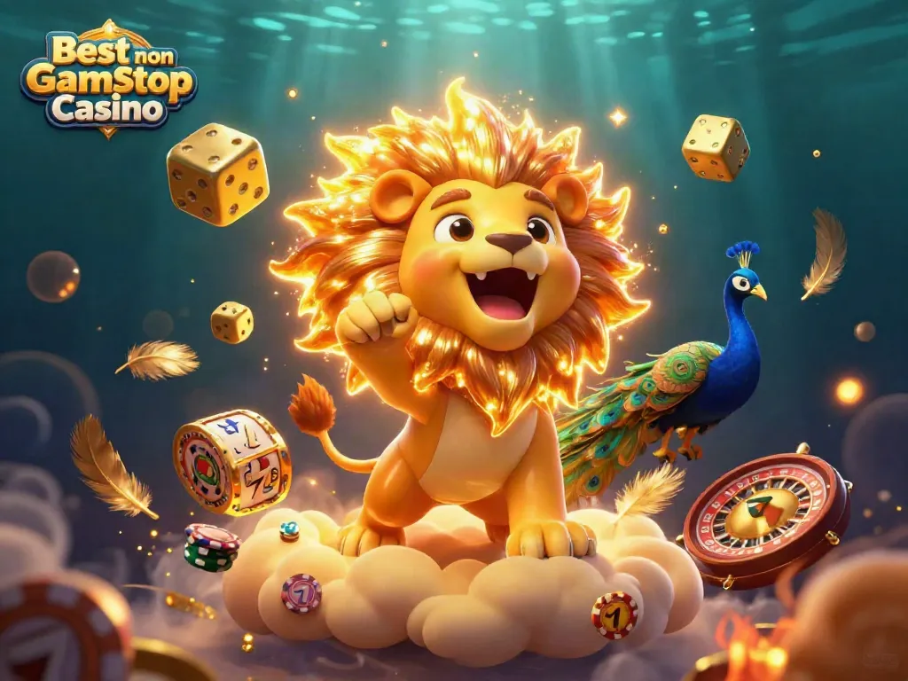 Experience the excitement of the Best non Gamstop Casino with animated characters and vibrant gaming elements.