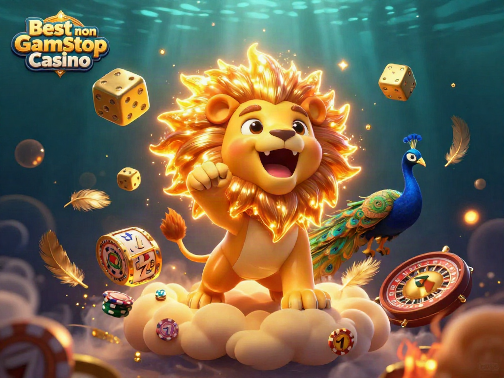 Experience the excitement of the Best non Gamstop Casino with animated characters and vibrant gaming elements.
