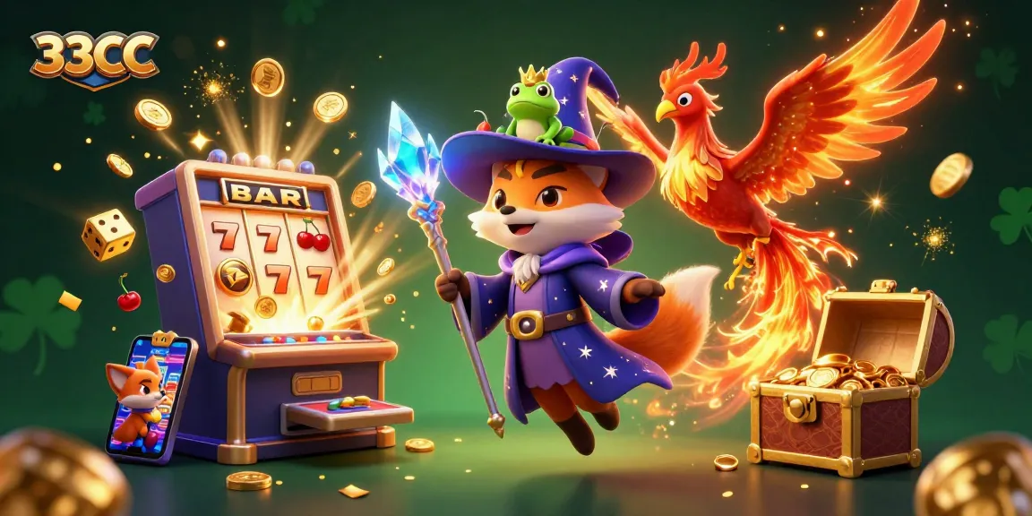 Experience thrilling wins at 33CC with an engaging 3D representation of an enchanted casino adventure.