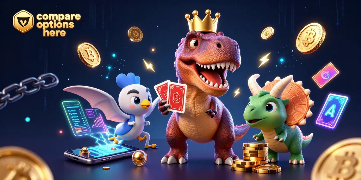 Engage with vibrant elements as you compare options here in a dynamic 3D casino scene.