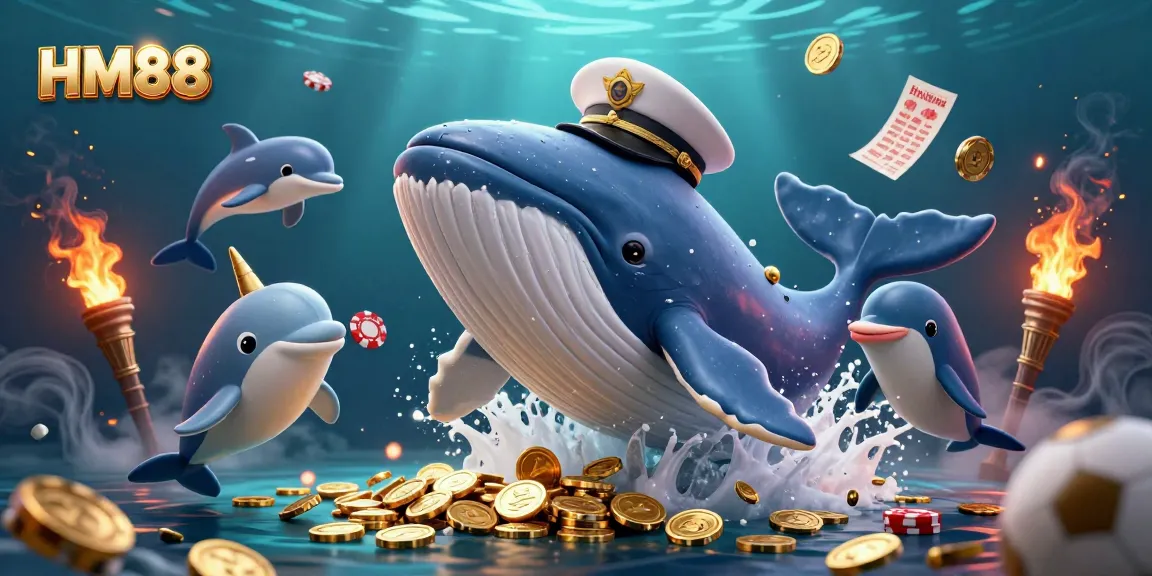 Join the exciting sports betting world with HM88, featuring engaging characters amidst vibrant betting elements.